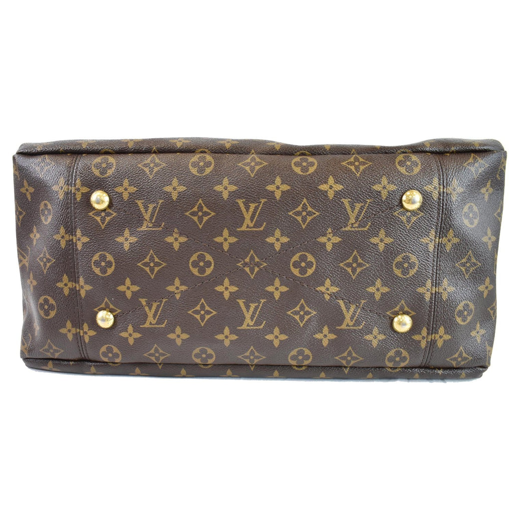 LOUIS VUITTON Artsy MM Monogram Canvas Shoulder Bag Brown