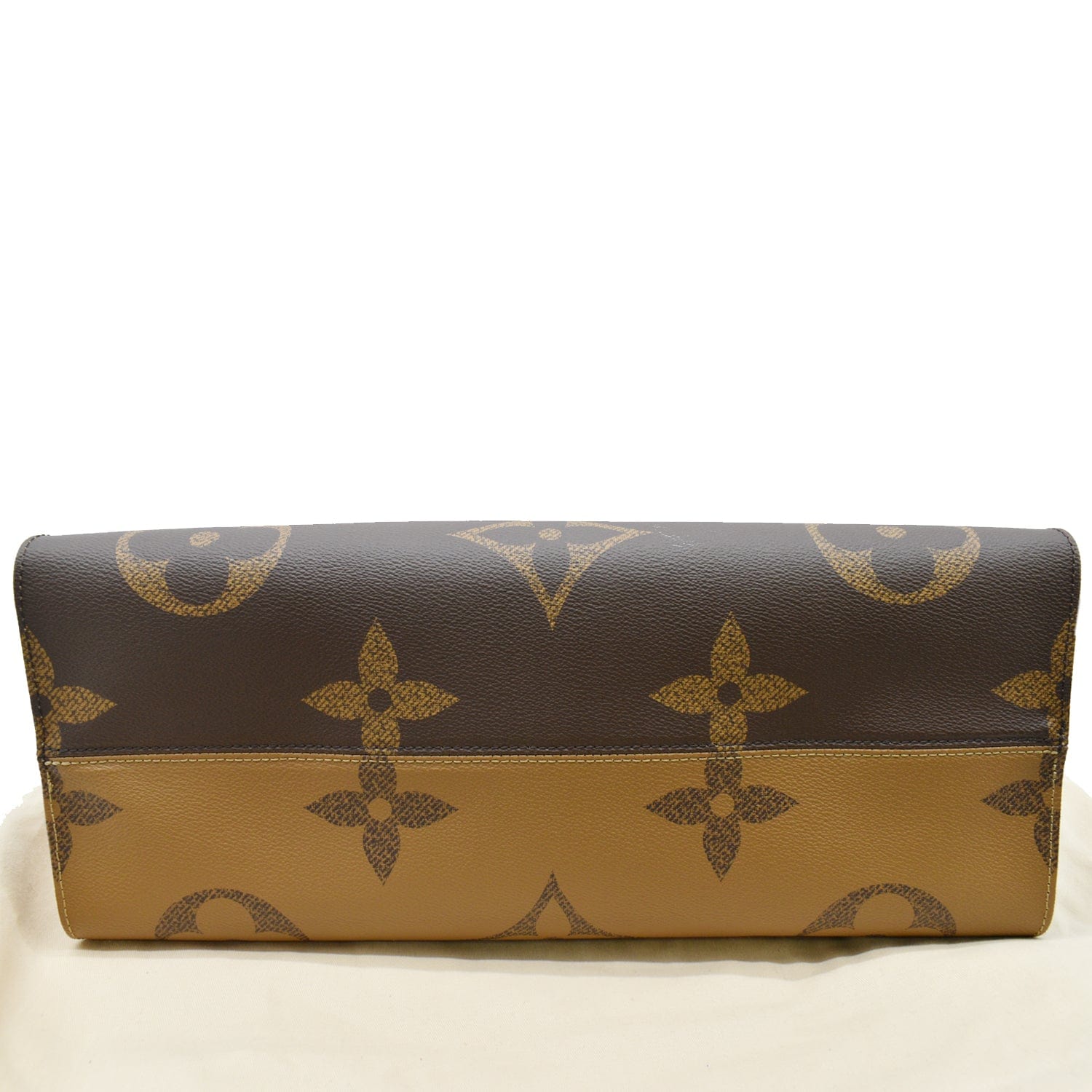 LOUIS VUITTON Onthego GM Giant Monogram Canvas Tote Shoulder Bag Brown