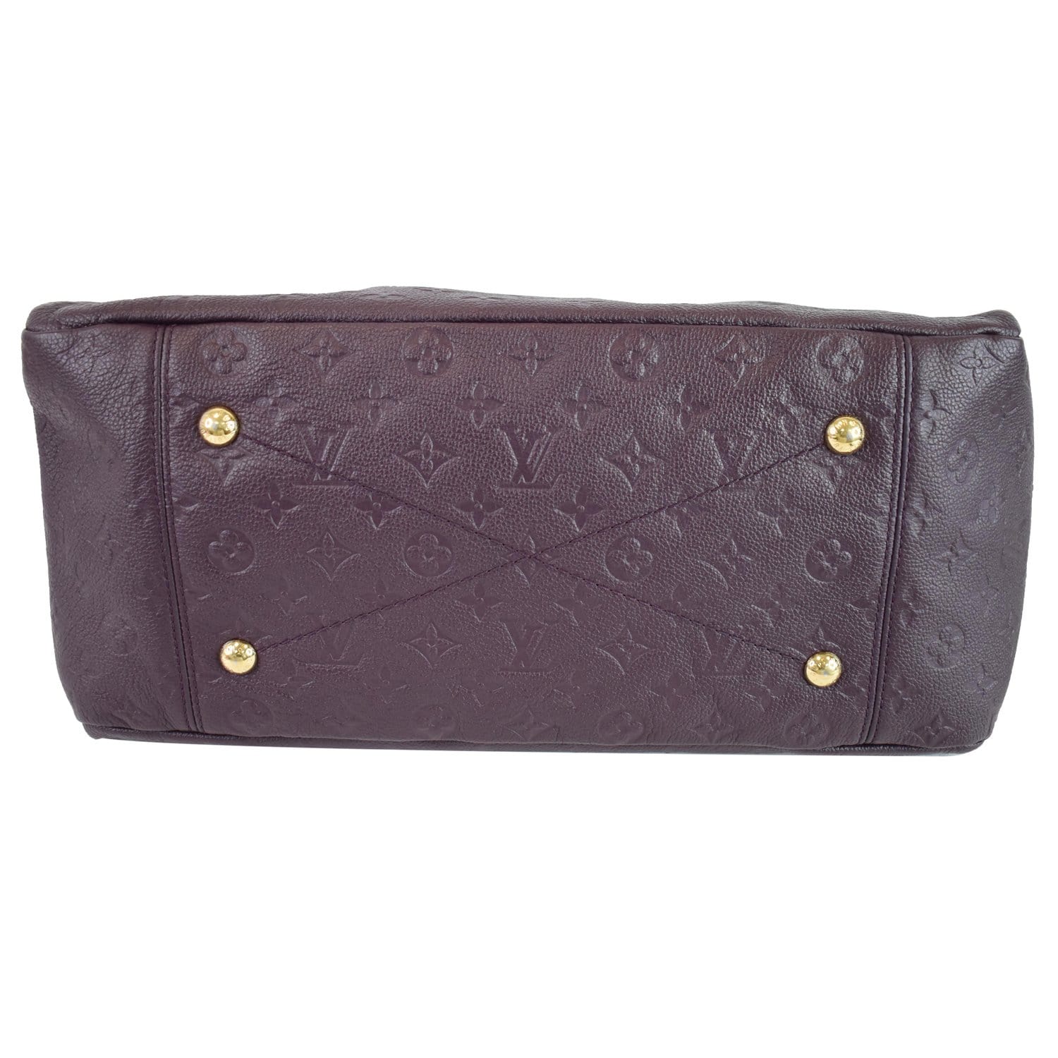 LOUIS VUITTON Artsy MM Empreinte Leather Shoulder Bag Aube