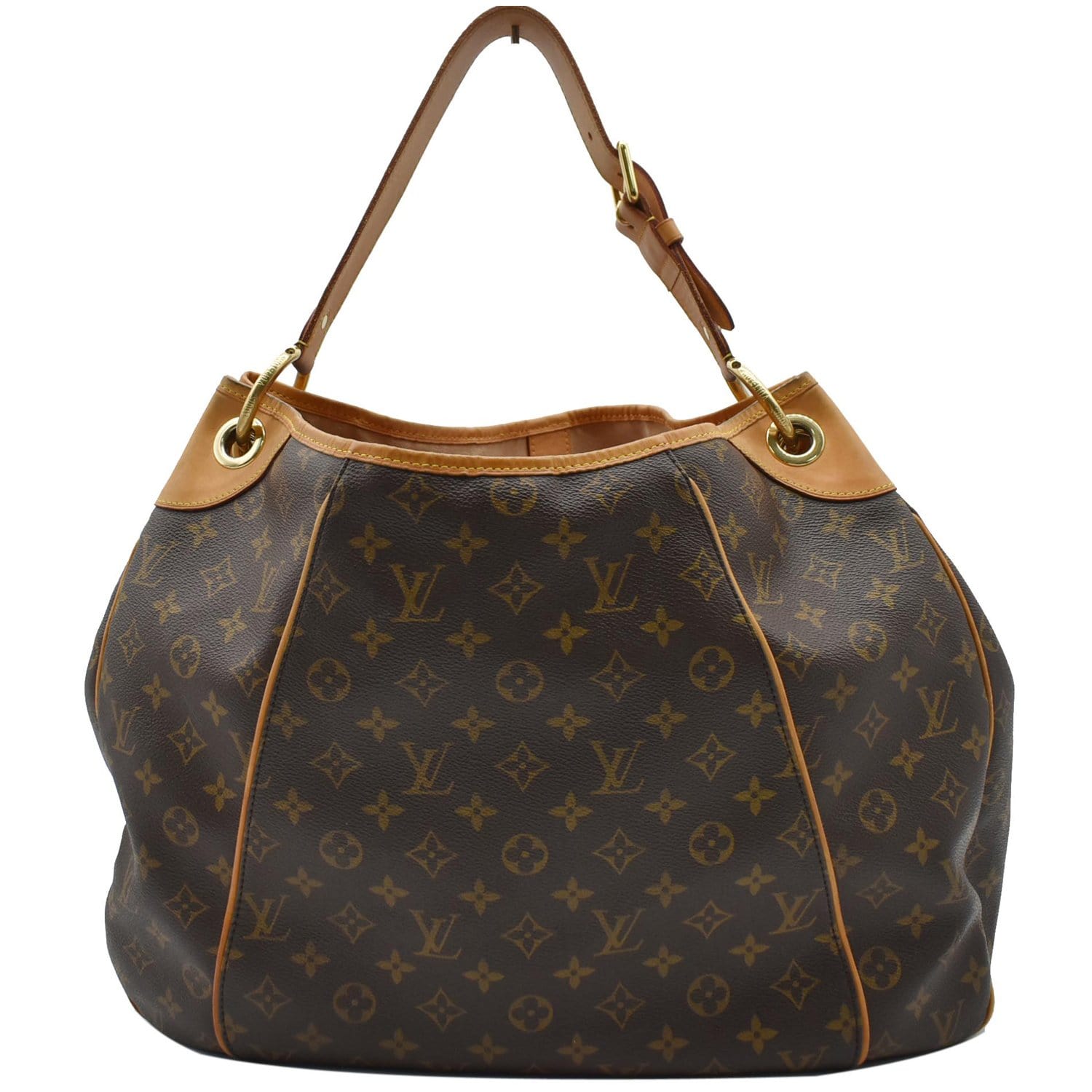 LOUIS VUITTON Galliera GM Monogram Canvas Shoulder Tote Bag Brown