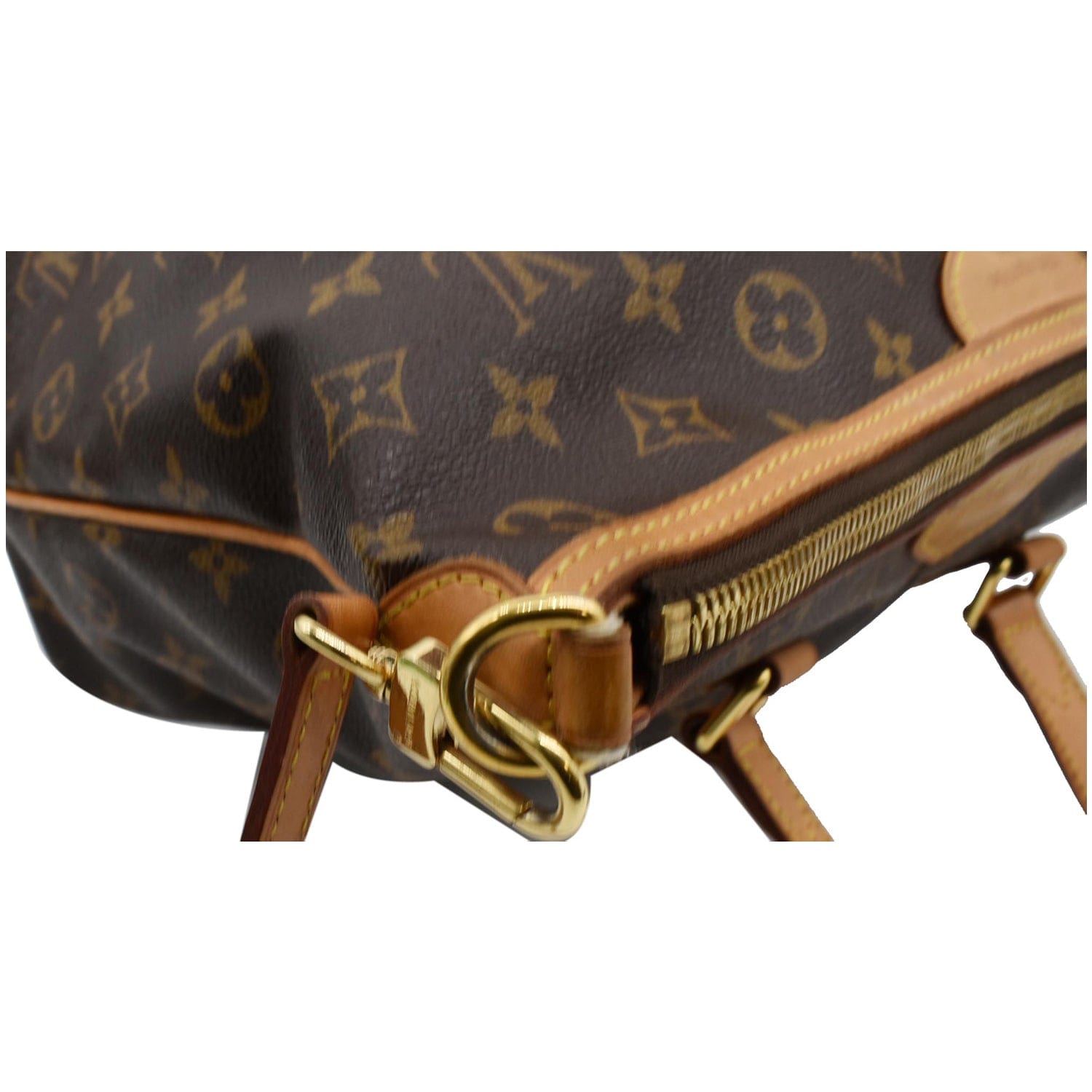 LOUIS VUITTON Palermo PM Monogram Canvas Shoulder Bag Brown