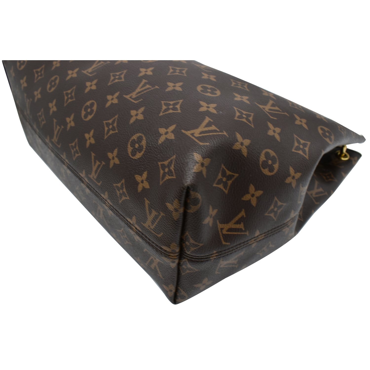 LOUIS VUITTON  Graceful MM Monogram Canvas Shoulder Bag Brown