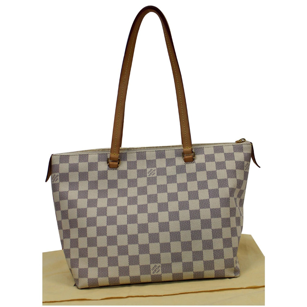 LOUIS VUITTON Iena PM Damier Azur Shoulder Bag White