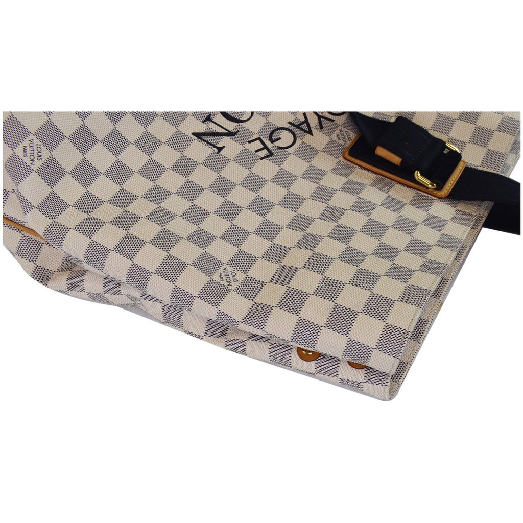 LOUIS VUITTON Beach Cabas GM Damier Azur Shoulder Bag White