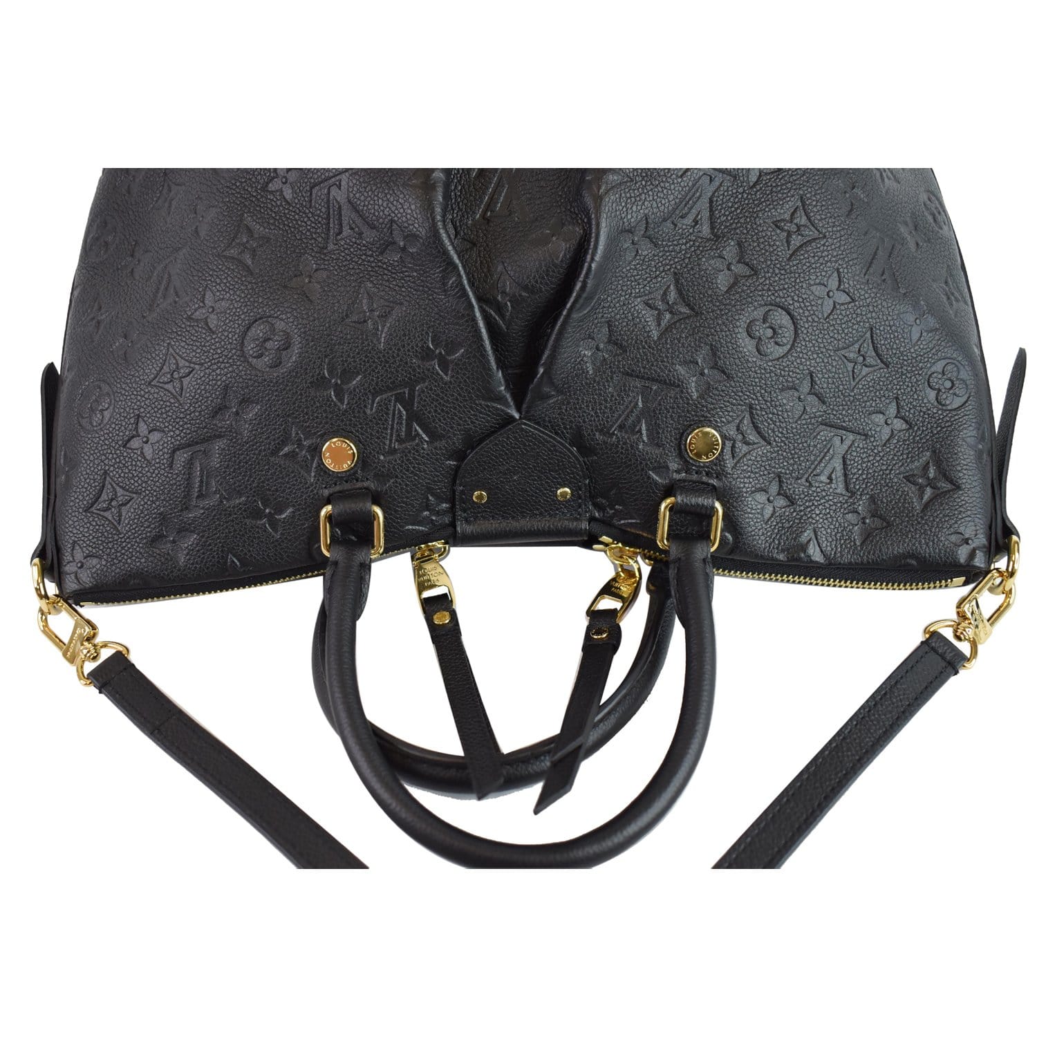 LOUIS VUITTON Mazarine MM Monogram Empreinte Shoulder Bag Black