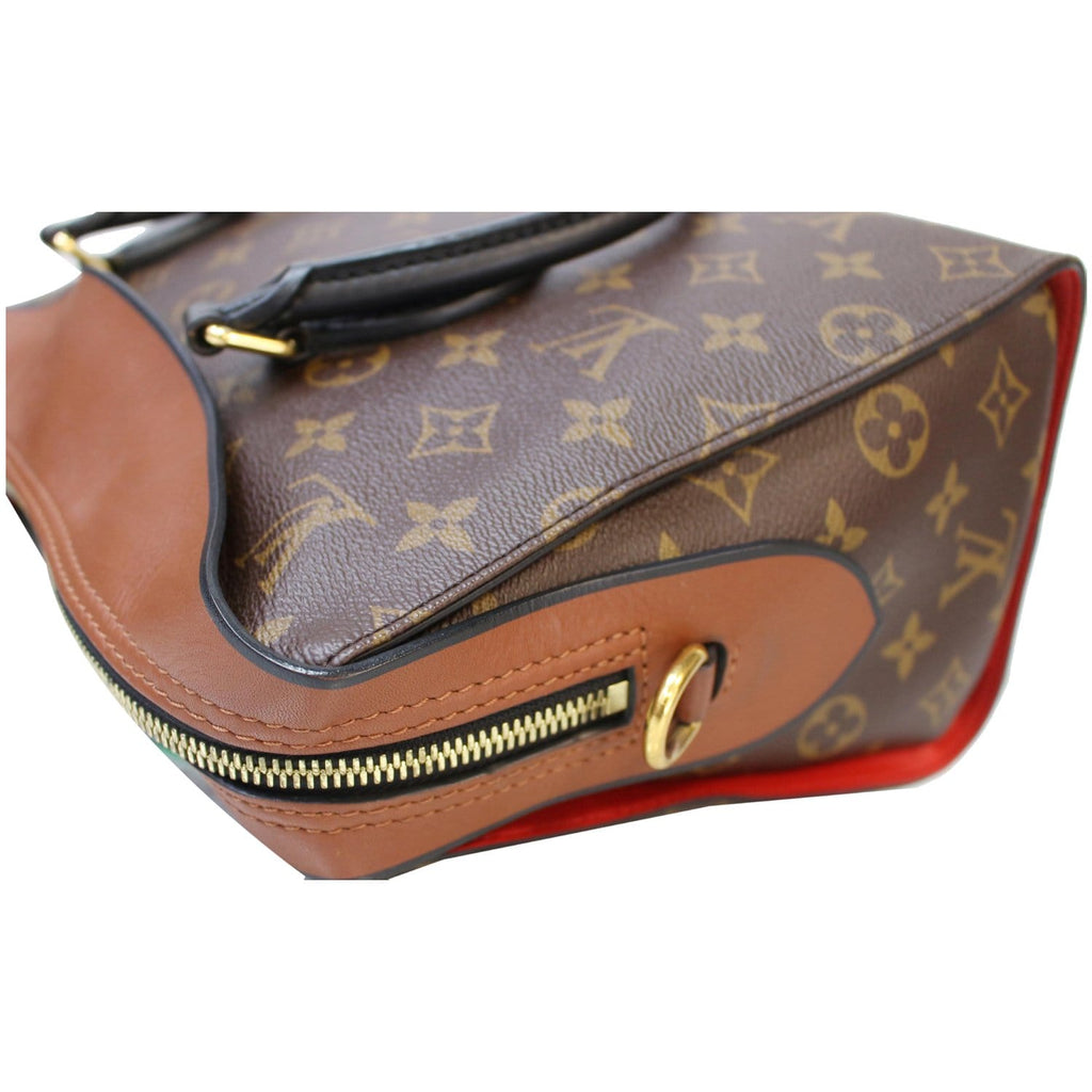 LOUIS VUITTON Tuileries Monogram Canvas Tote Shoulder Bag Brown