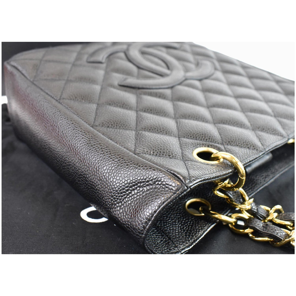 CHANEL Petit Shopping Tote PST Tote Bag Black