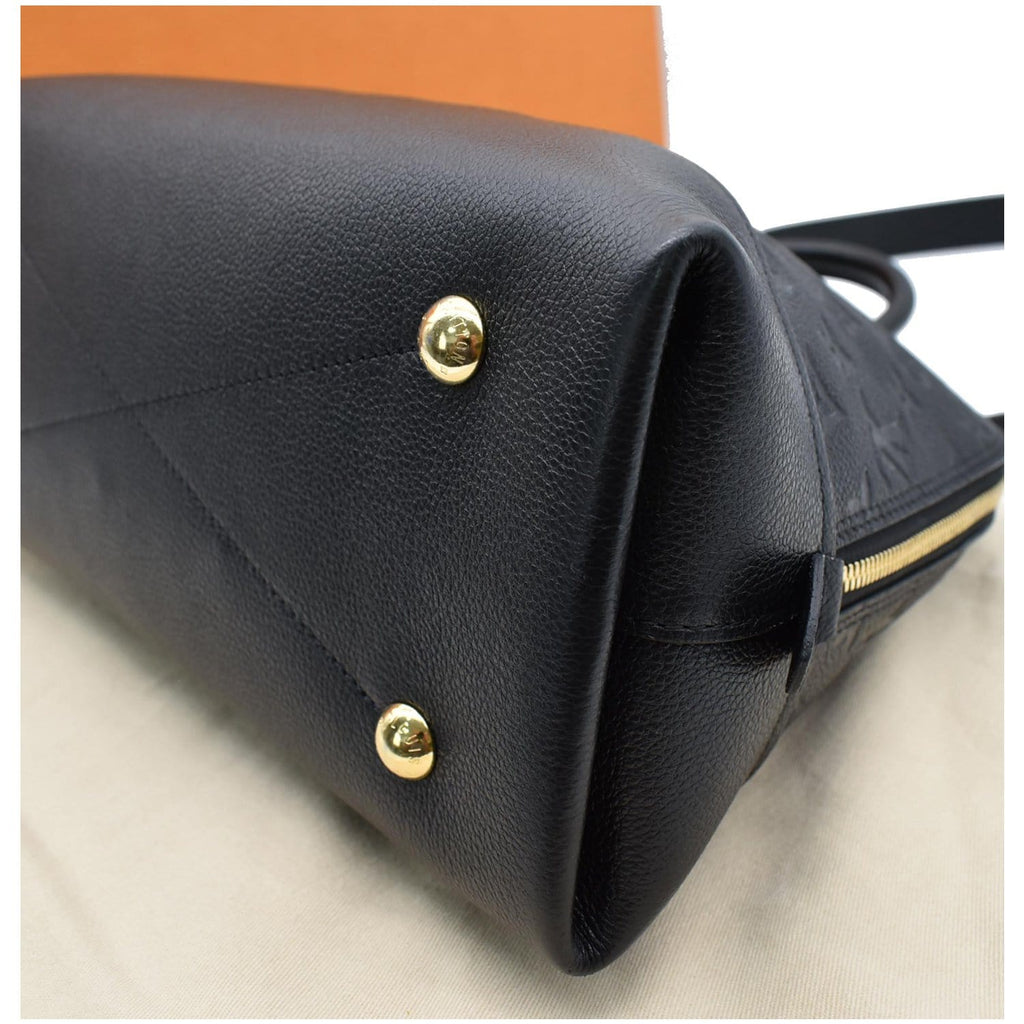 LOUIS VUITTON Neo Alma PM Monogram Empreinte Satchel Shoulder Bag Black