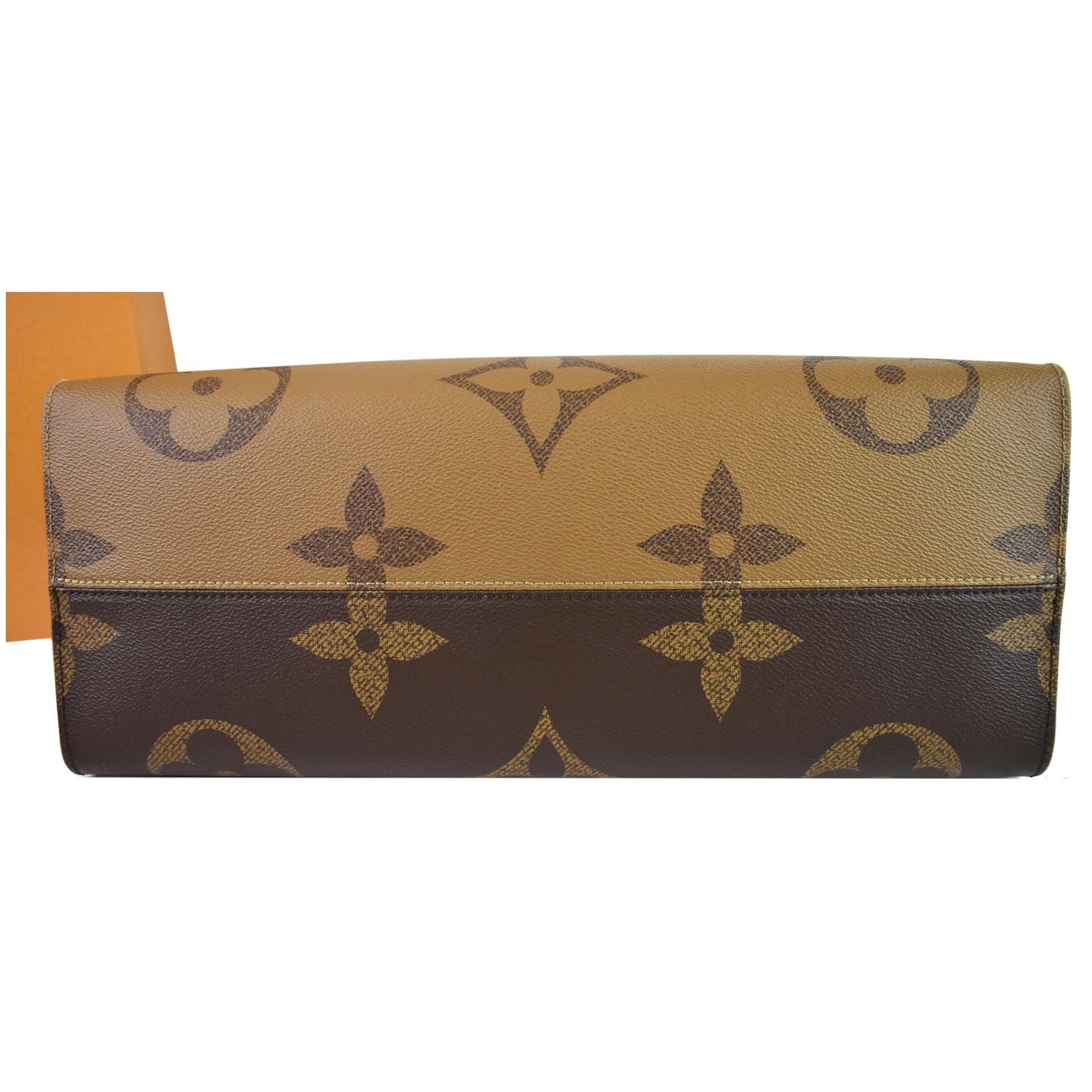 LOUIS VUITTON Onthego GM Reverse Monogram Giant Canvas Tote Shoulder Bag Brown