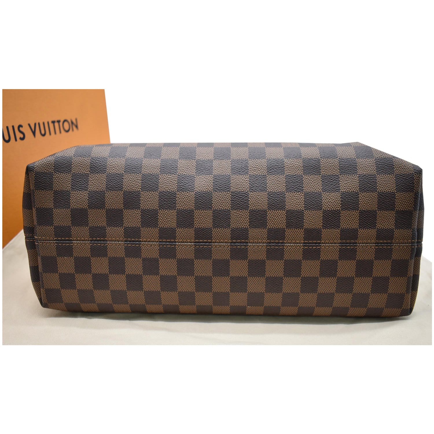 LOUIS VUITTON Graceful MM Damier Ebene Shoulder Bag Brown
