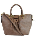 LOUIS VUITTON Mazarine PM Monogram Empreinte Shoulder Bag Taupe