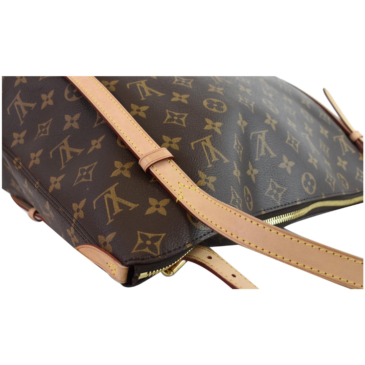 LOUIS VUITTON Tuileries Monogram Canvas Shoulder Bag Brown