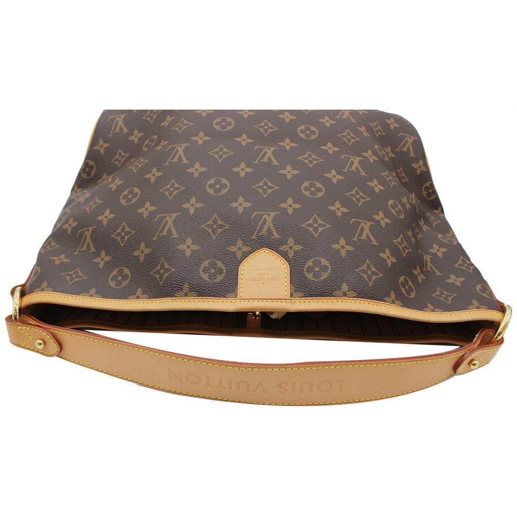 LOUIS VUITTON Delightful PM Monogram Canvas Shoulder Hobo Bag Brown