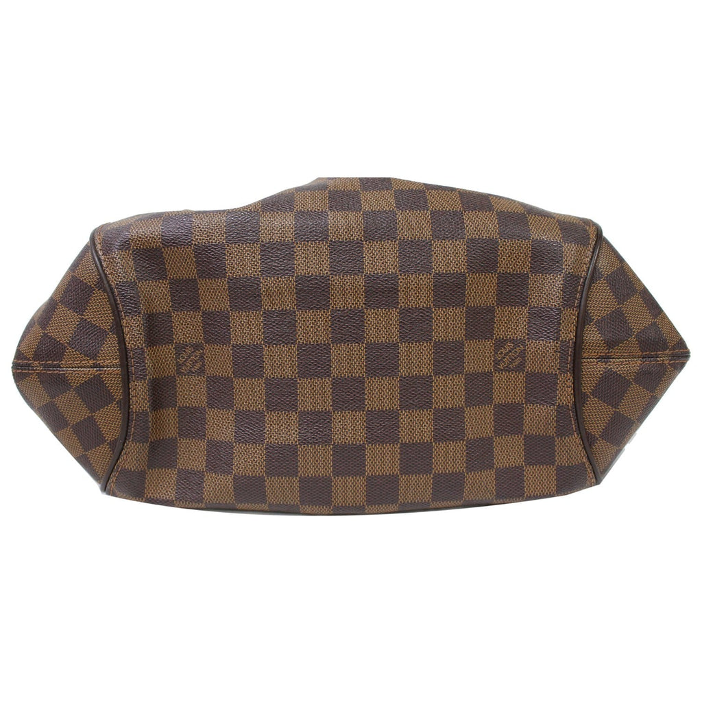 LOUIS VUITTON Sistina MM Damier Ebene Shoulder Bag Brown