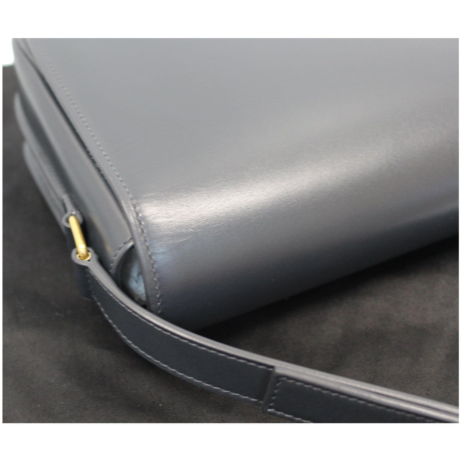 YVES SAINT LAURENT Betty Smooth Leather Shoulder Bag Grey - Last Call