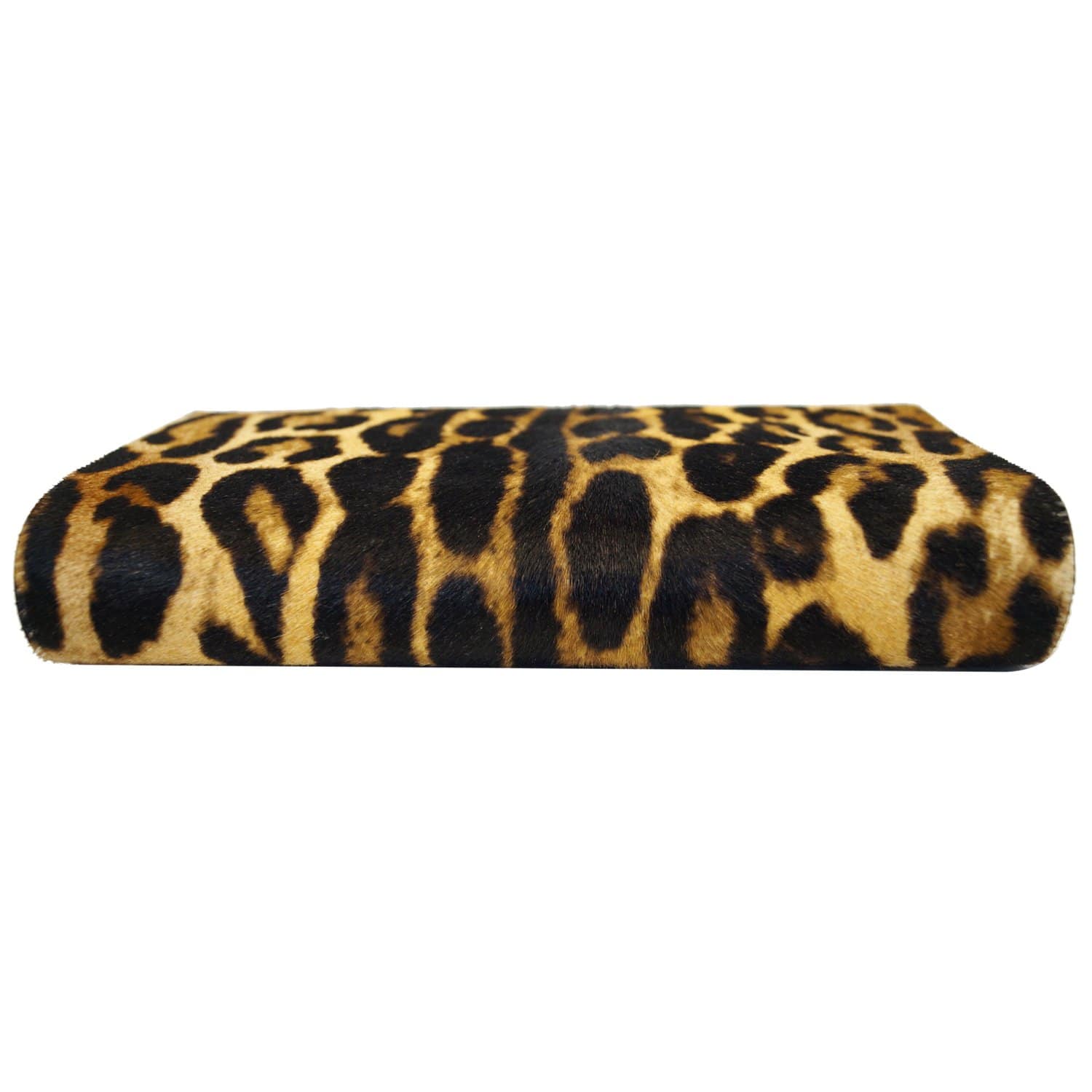 YVES SAINT LAURENT Kate Monogramme Leopard Print Shoulder Bag Black
