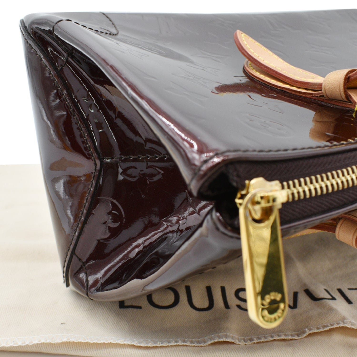 LOUIS VUITTON Rosewood Monogram Vernis Shoulder Bag Amarante