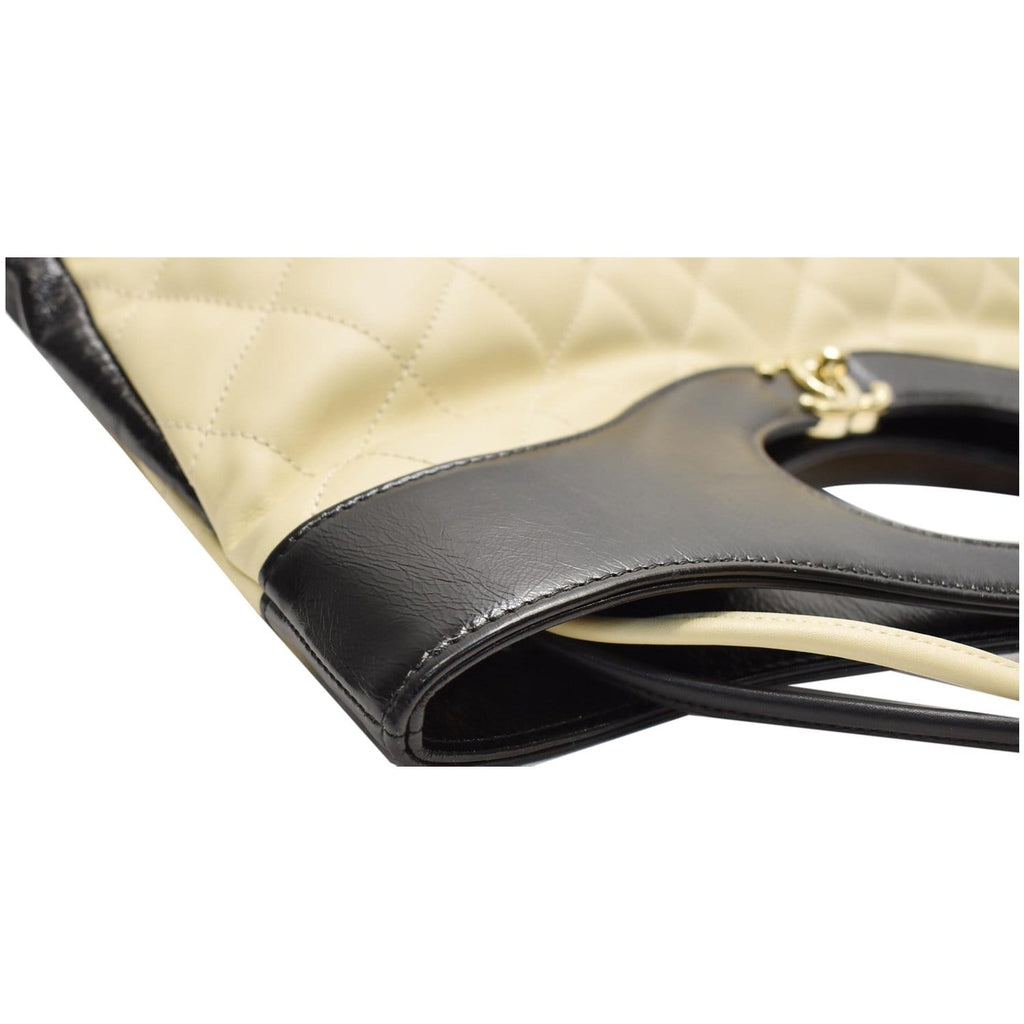 CHANEL Large 31 Shopping Calfskin Leather Shoulder Bag Beige