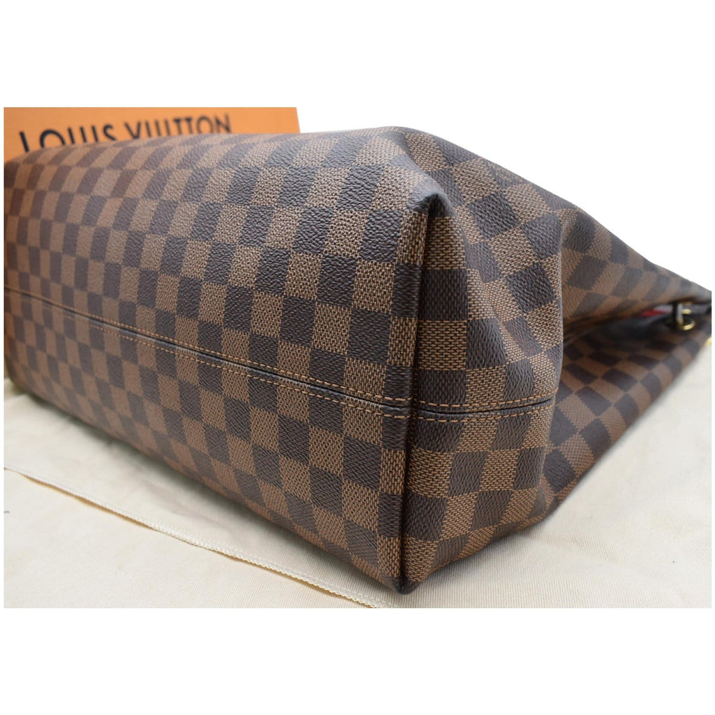 LOUIS VUITTON Graceful MM Damier Ebene Shoulder Bag Brown