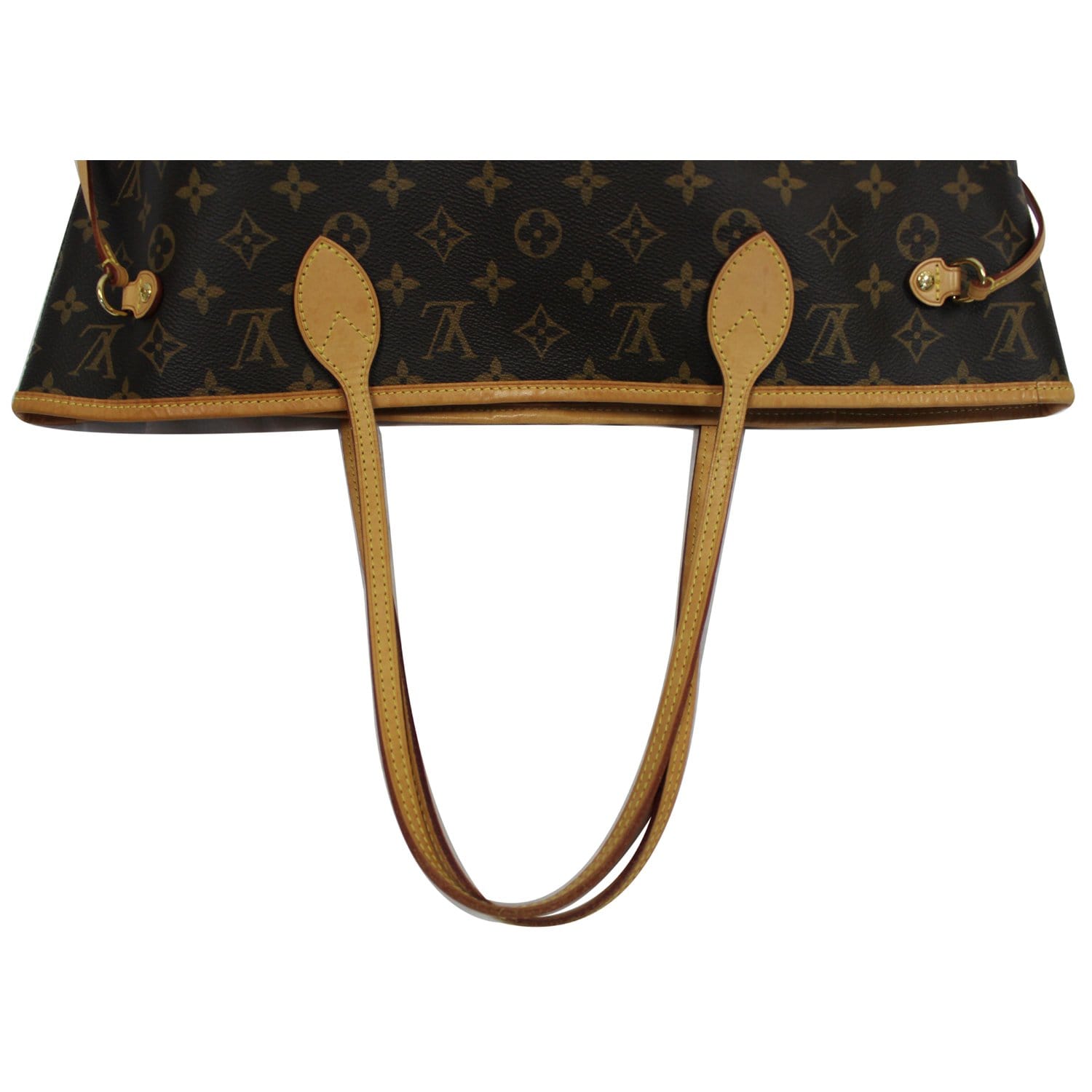 LOUIS VUITTON Neverfull MM Monogram Canvas Tote Bag Brown