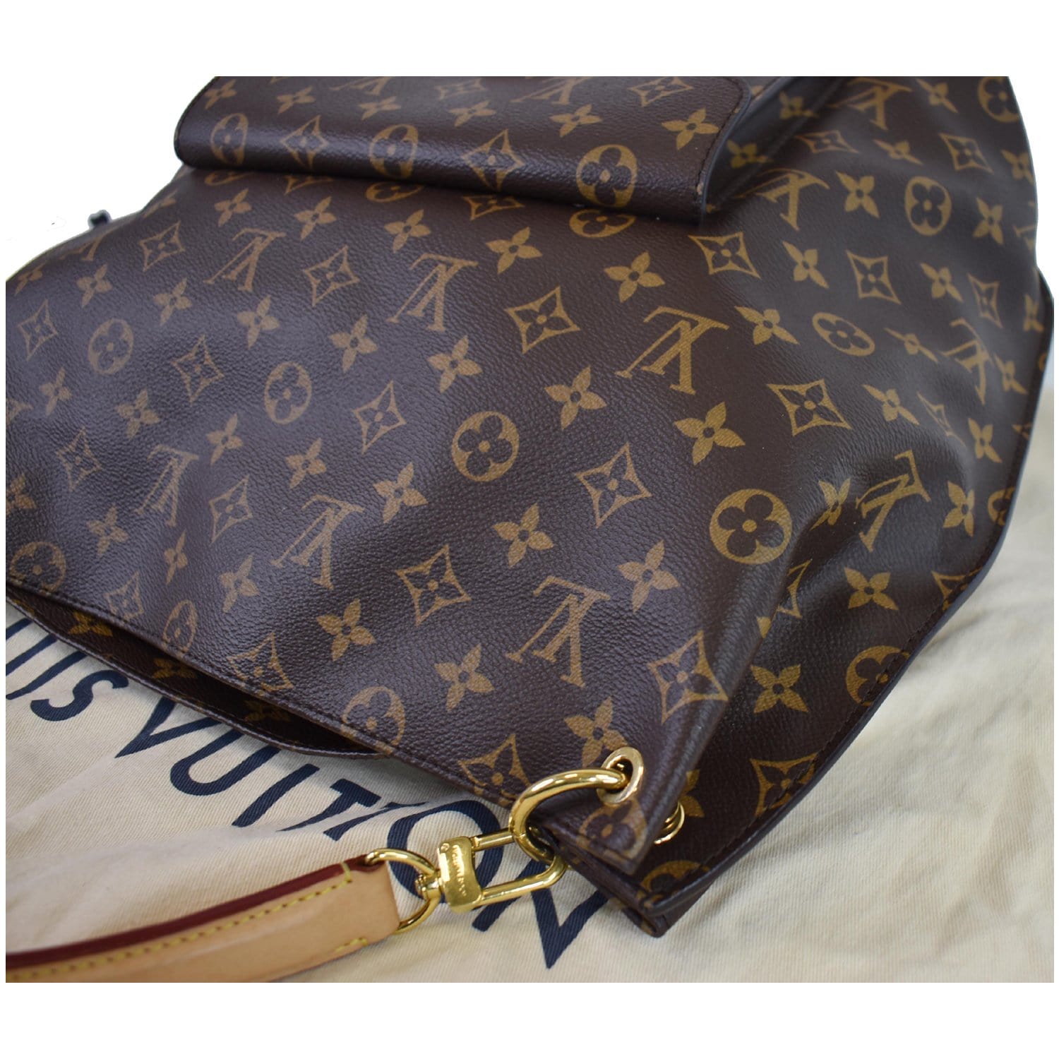 LOUIS VUITTON Metis Hobo Monogram Canvas Shoulder Bag Brown