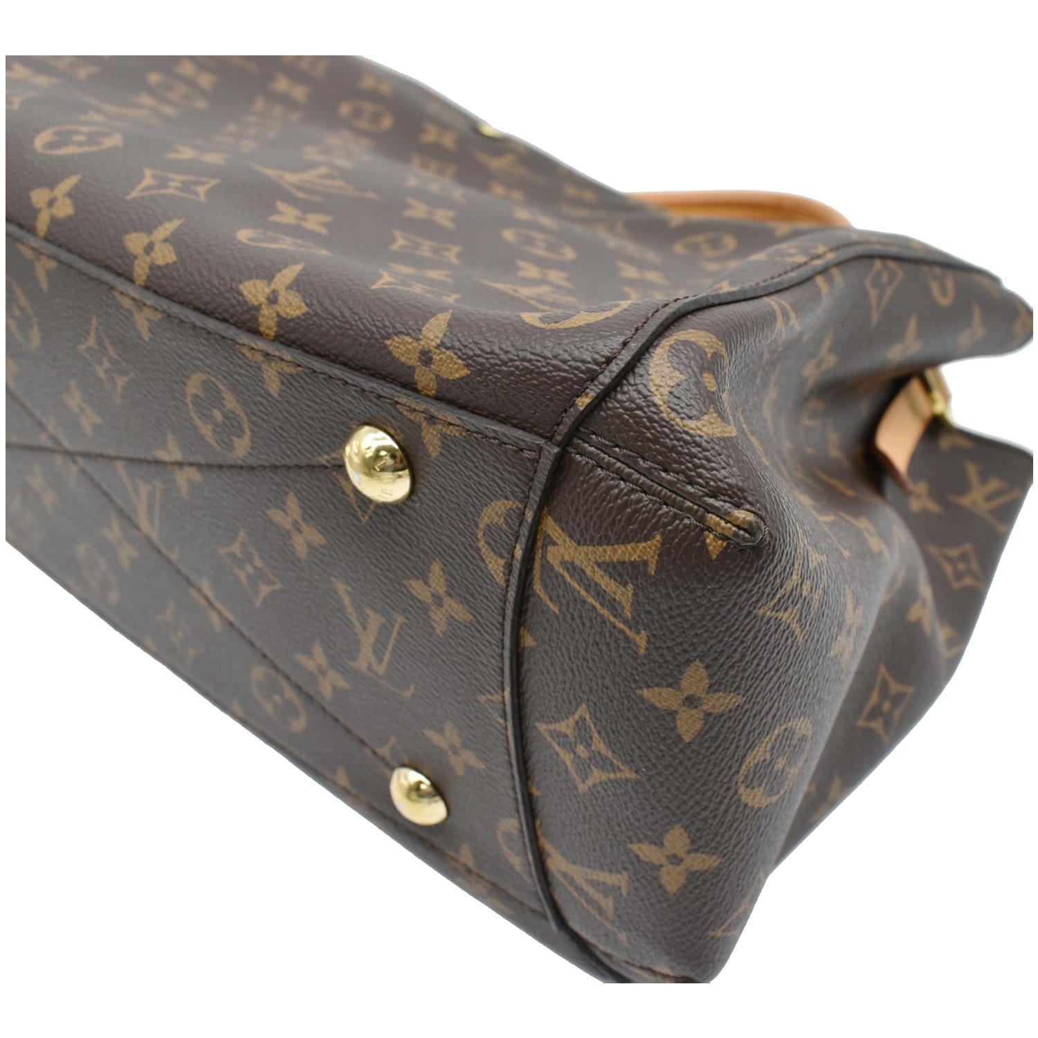 LOUIS VUITTON Montaigne GM Monogram Canvas Shoulder Bag Brown