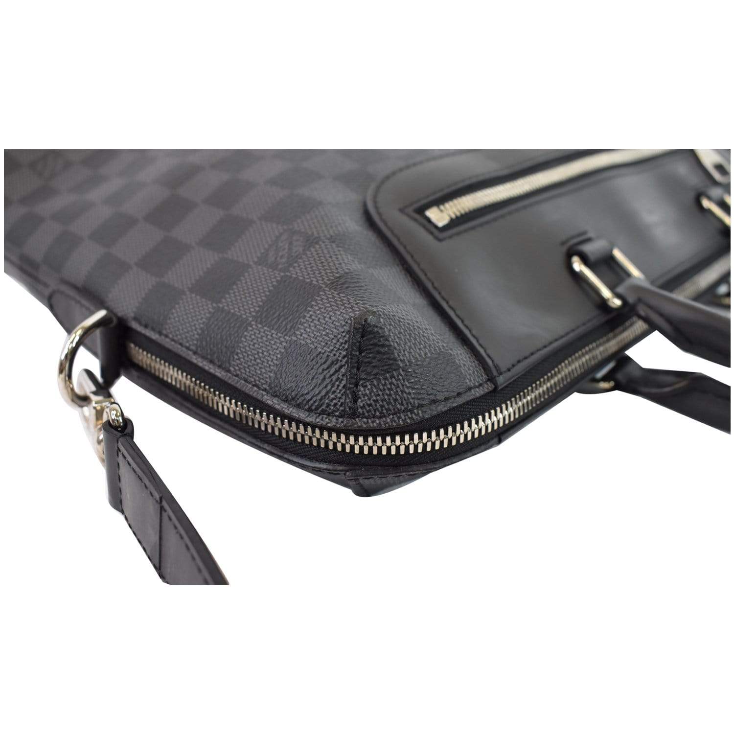LOUIS VUITTON Porte-Documents Jour Graphite Briefcase Shoulder Bag Black