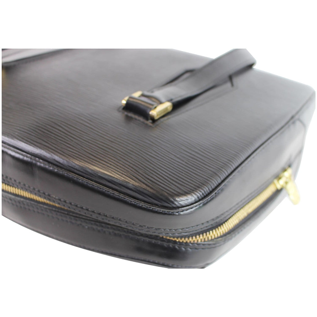 LOUIS VUITTON Voltaire Black Epi Leather Shoulder Bag Black