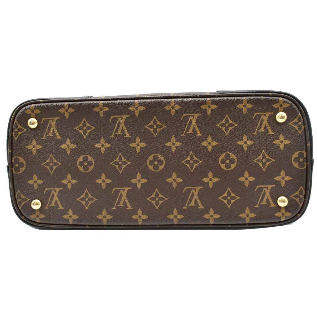 LOUIS VUITTON Flandrin Monogram Canvas Tote Shoulder Bag Brown