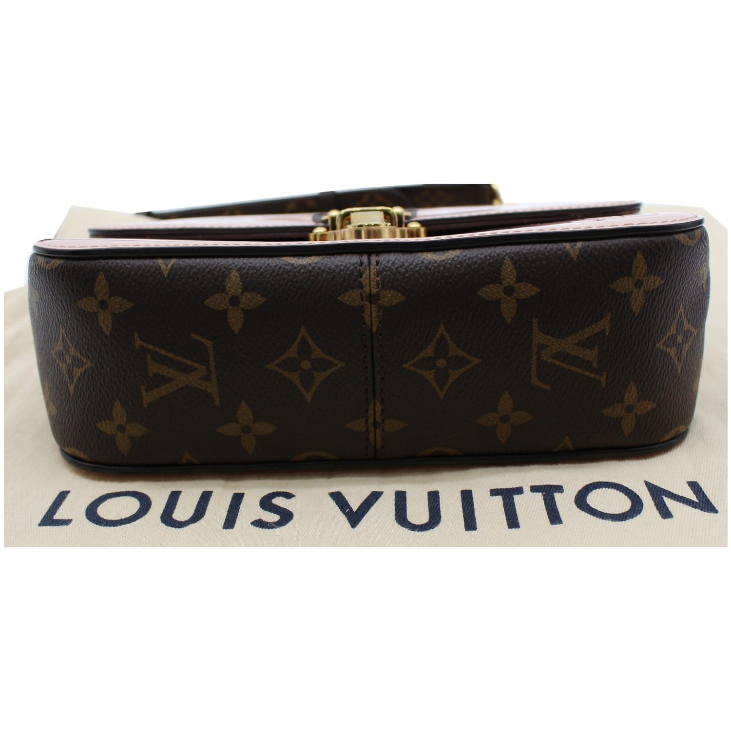 LOUIS VUITTON Cherrywood BB Patent Leather Shoulder Bag Rose Ballerine