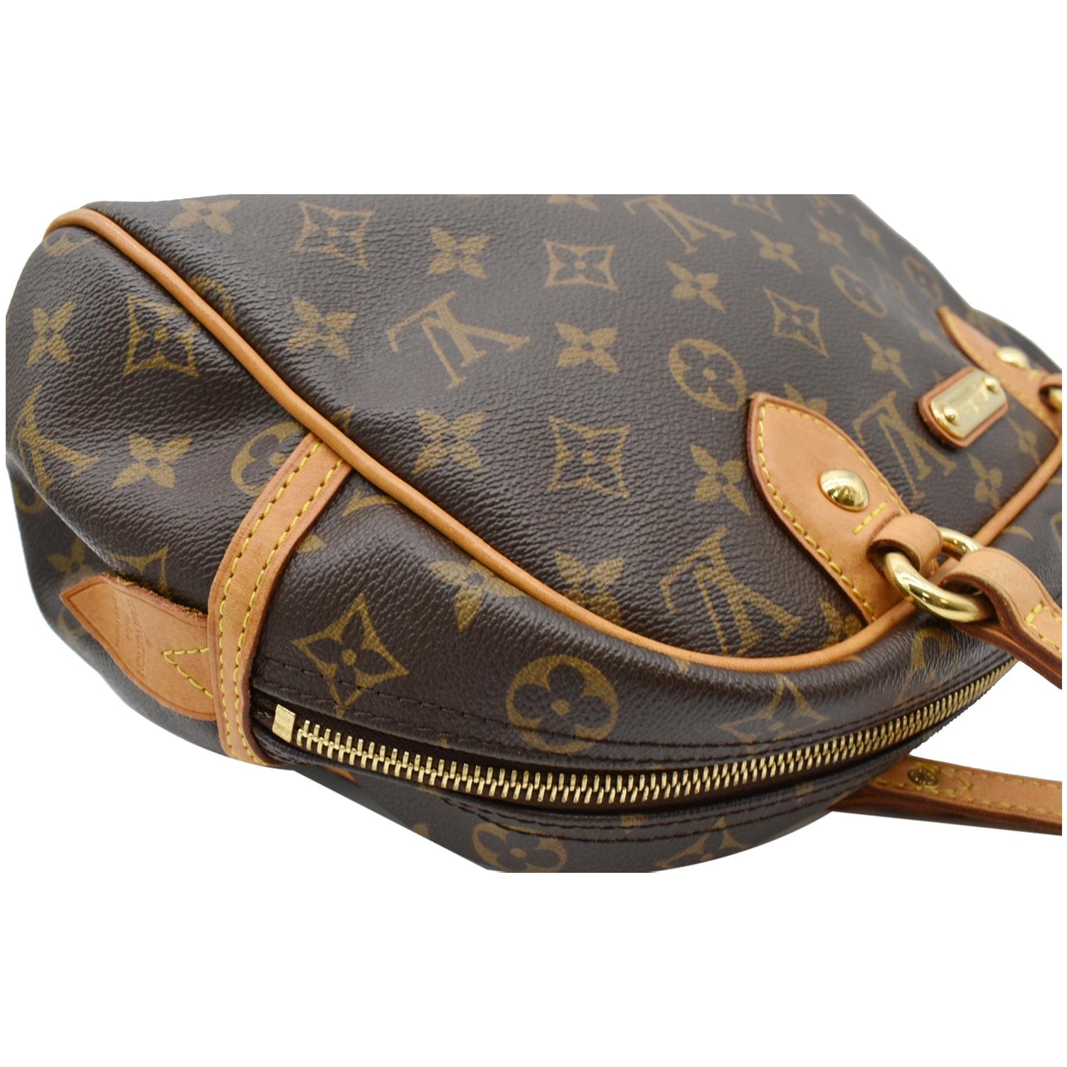 LOUIS VUITTON Montorgueil PM Monogram Canvas Shoulder Bag Brown