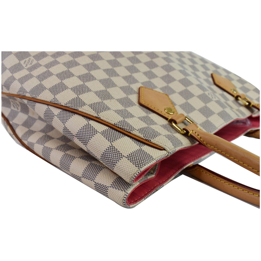 LOUIS VUITTON Calvi Damier Azur Shoulder Bag White