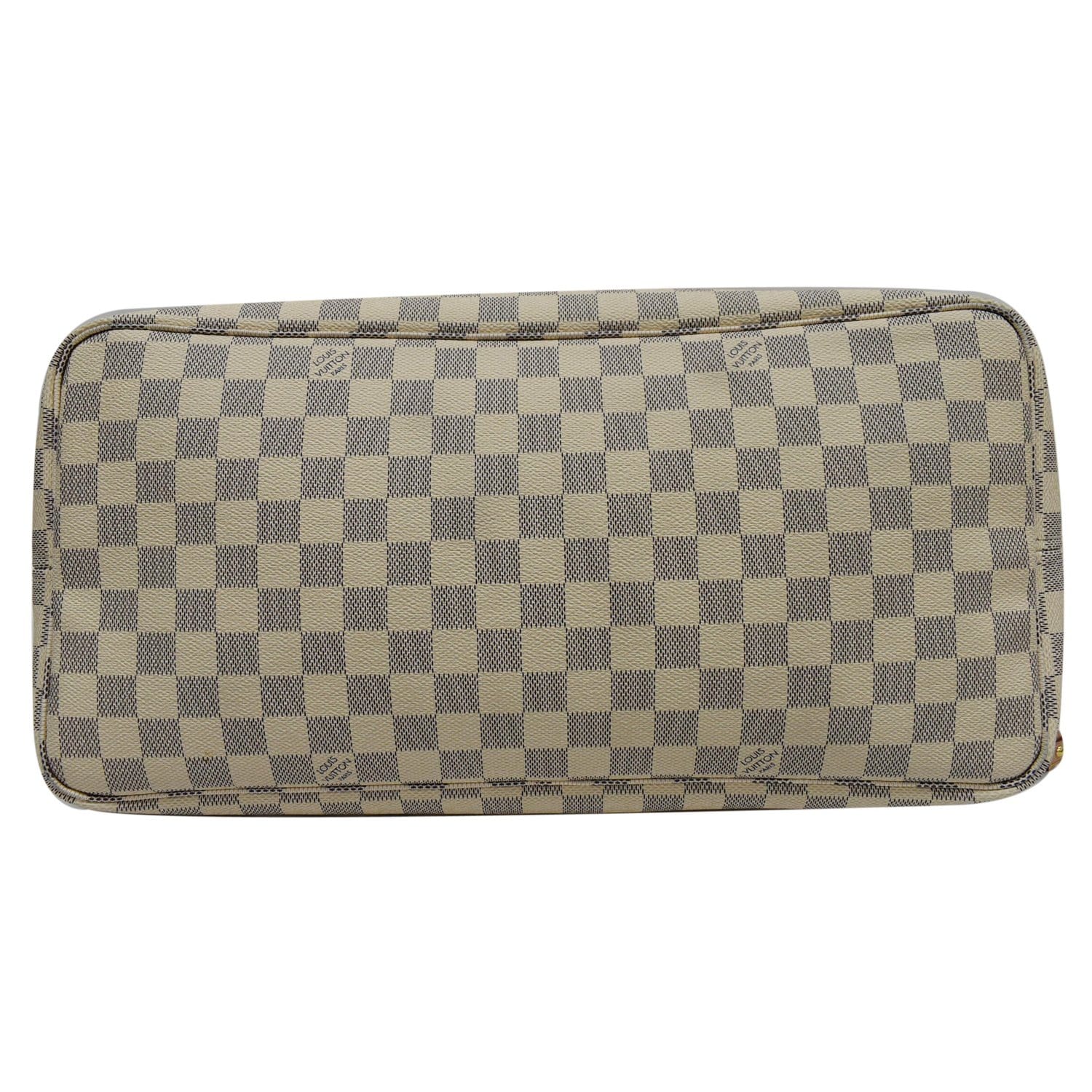 LOUIS VUITTON Neverfull GM Damier Azur Tote Bag Rose Ballerine