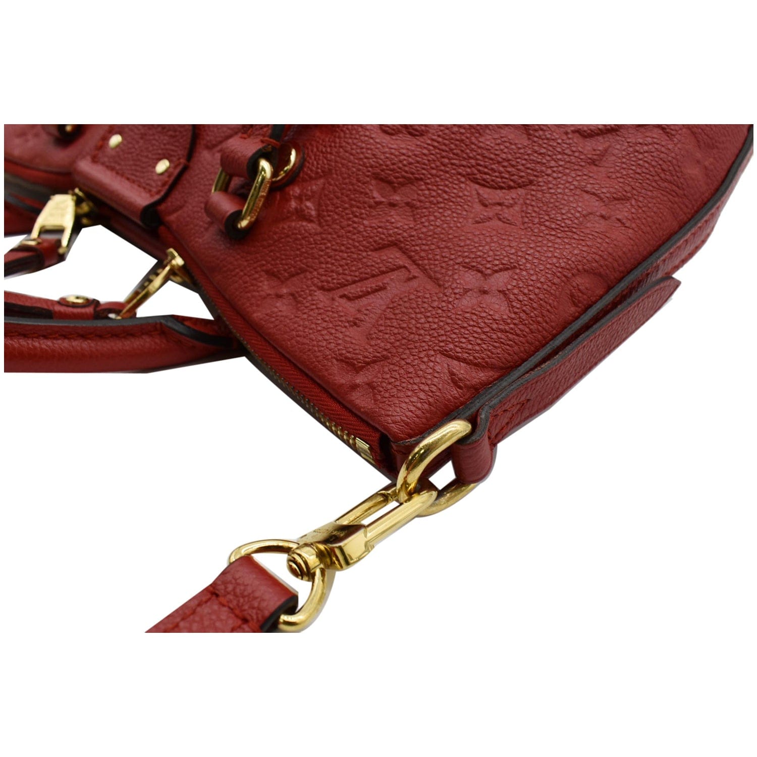 LOUIS VUITTON Mazarine PM Monogram Empreinte Shoulder Bag Red