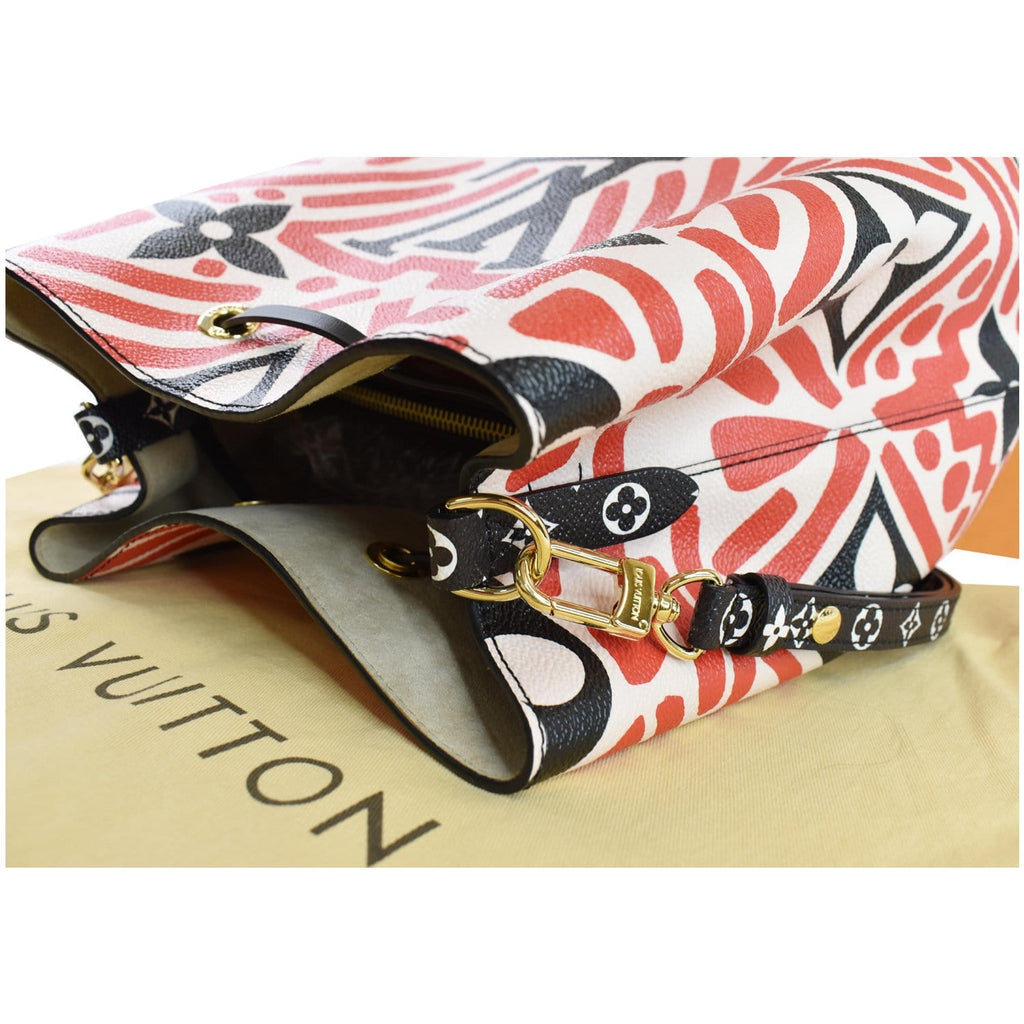 LOUIS VUITTON Crafty NeoNoe MM Monogram Canvas Shoulder Bag Red