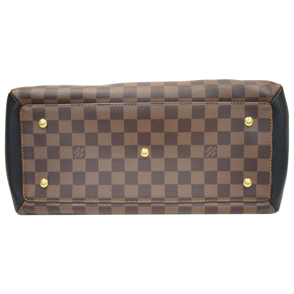 LOUIS VUITTON Normandy Damier Ebene Shoulder Bag Brown