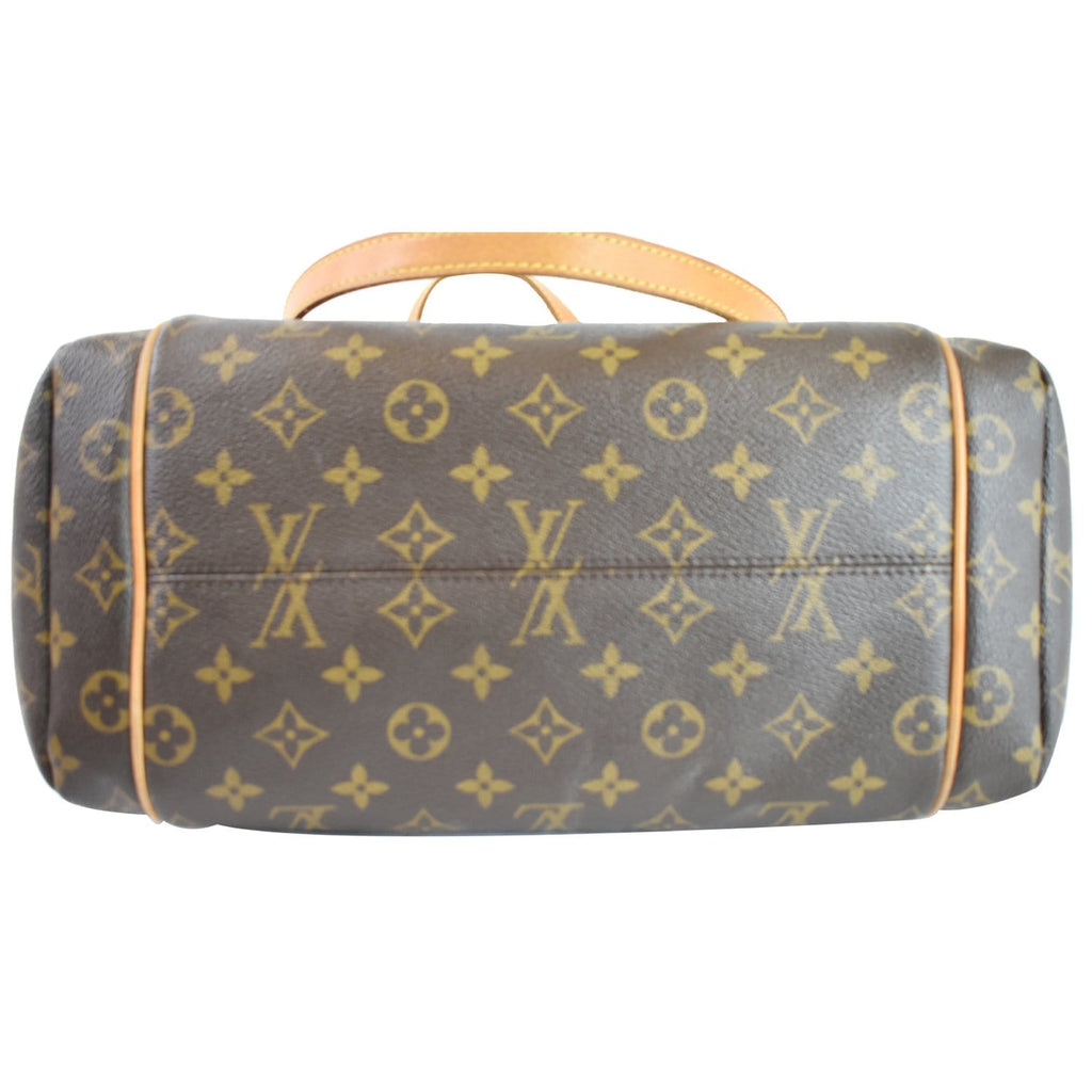 LOUIS VUITTON Totally MM Monogram Canvas Shoulder Bag Brown