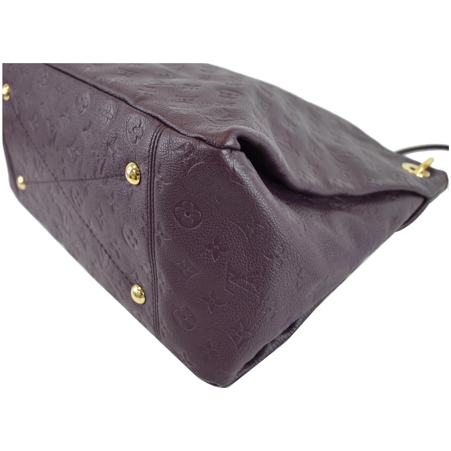LOUIS VUITTON Artsy MM Empreinte Leather Shoulder Bag Aube