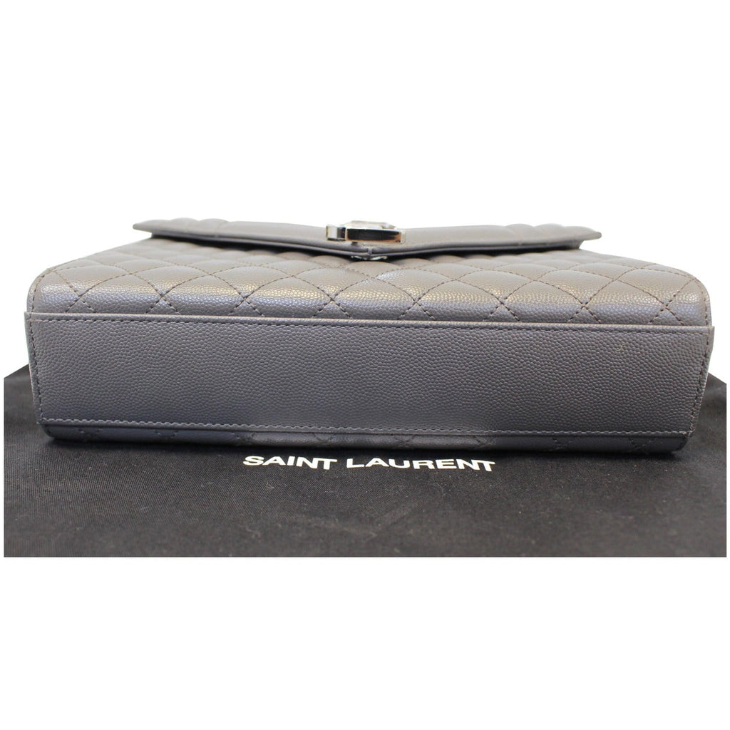 YVES Saint Laurent Envelope Medium Chain Shoulder Bag Grey