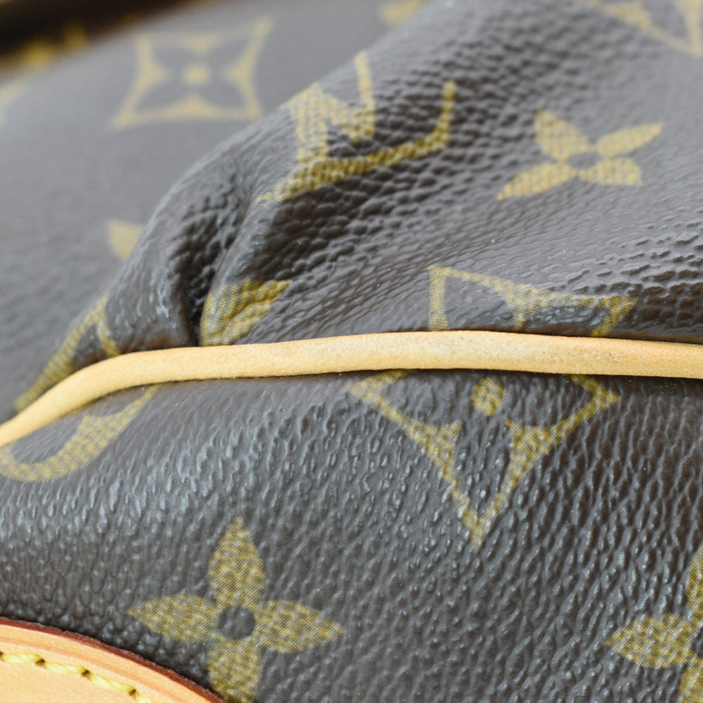 LOUIS VUITTON Tulum GM Monogram Canvas Shoulder Bag Brown