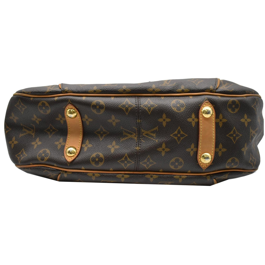 LOUIS VUITTON Galliera PM Monogram Canvas Hobo Shoulder Bag Brown