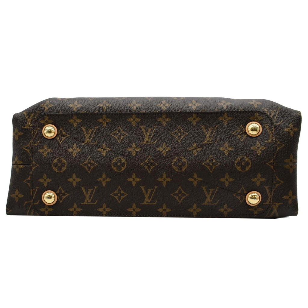 LOUIS VUITTON Olympe Monogram Canvas Satchel Shoulder Bag Brown
