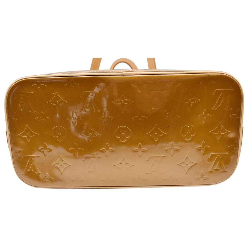 LOUIS VUITTON Houston Monogram Vernis Leather Tote Bag Bronze