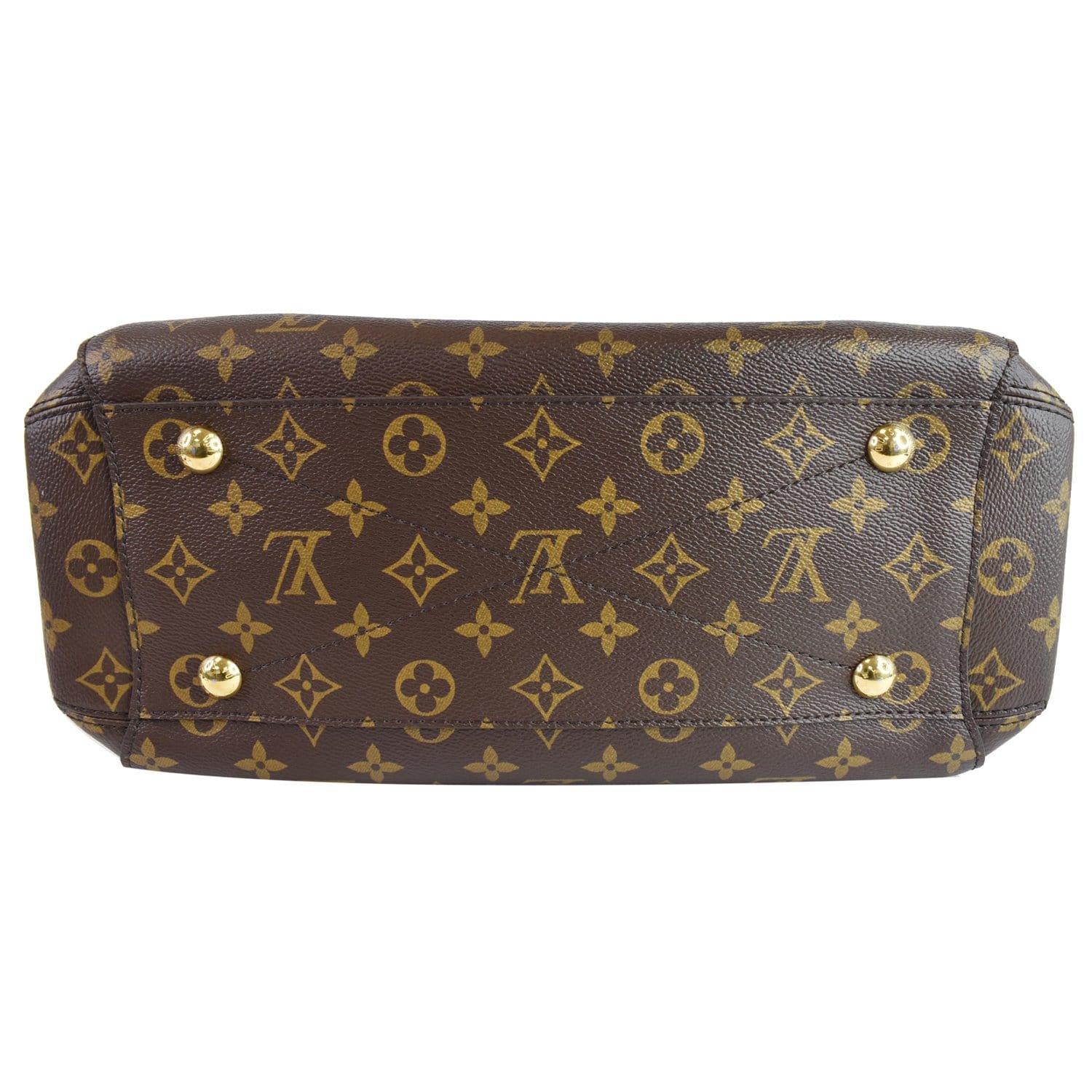LOUIS VUITTON Montaigne MM Monogram Canvas Shoulder Bag Brown