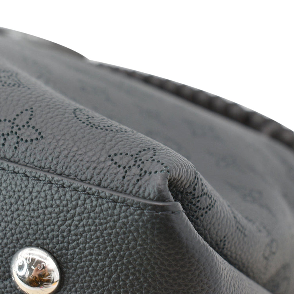 LOUIS VUITTON Beaubourg Mahina Leather Hobo Shoulder Bag Black