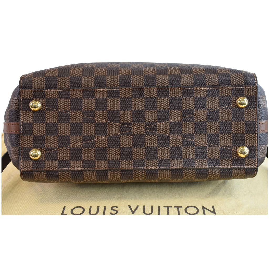 LOUIS VUITTON Greenwich Damier Ebene Shoulder Bag Brown