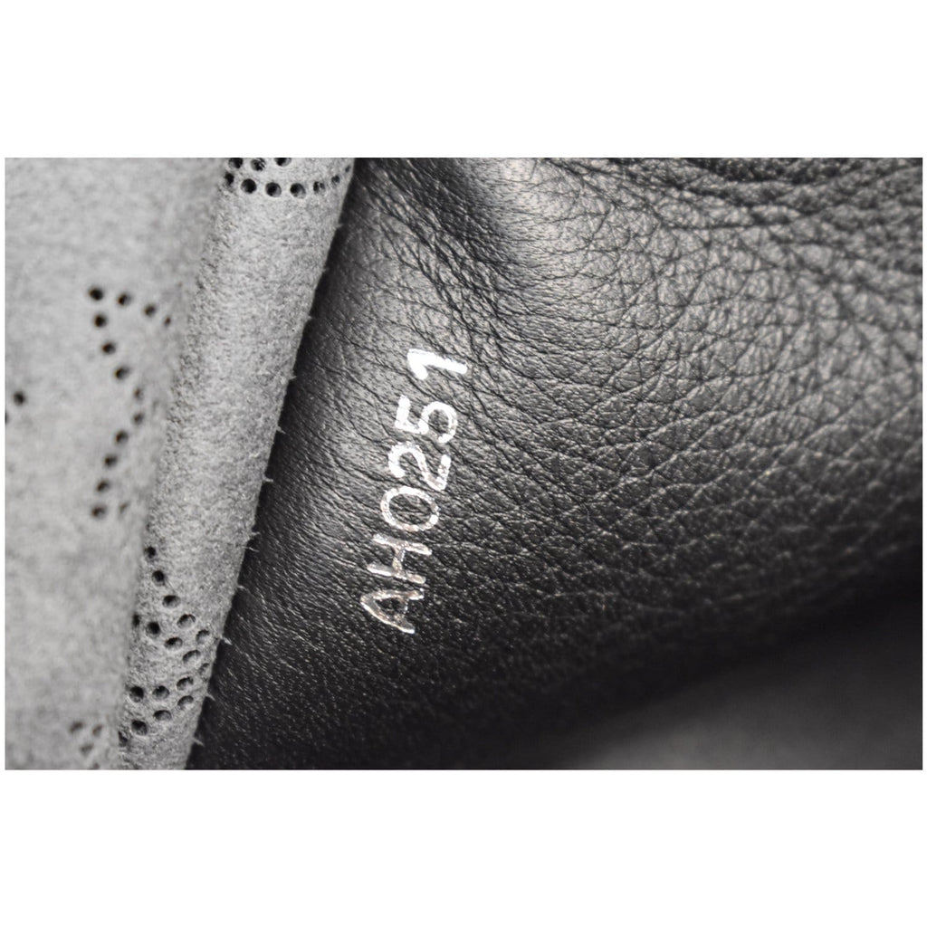 LOUIS VUITTON Muria Mahina Perforated Leather Shoulder Bag Black