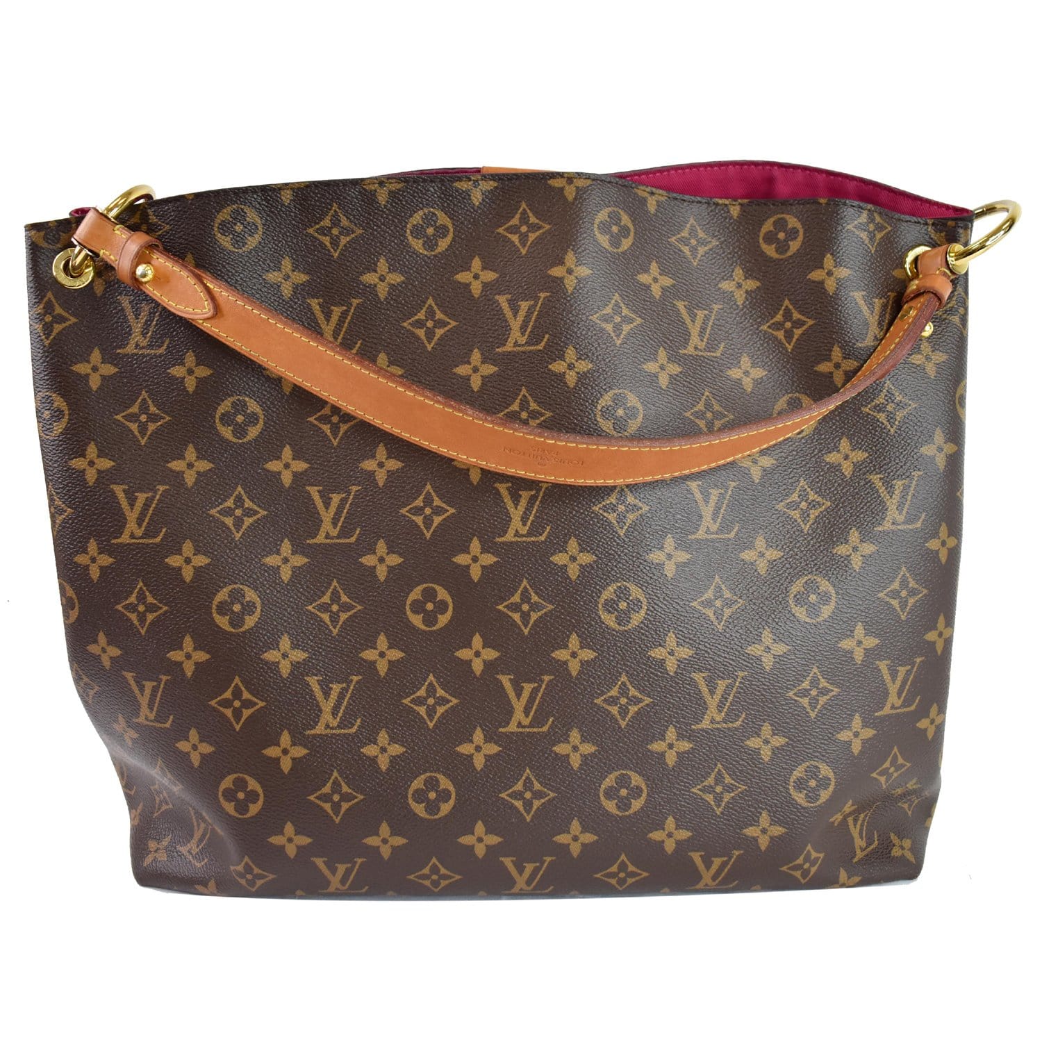 LOUIS VUITTON Graceful MM Monogram Canvas Shoulder Bag Brown