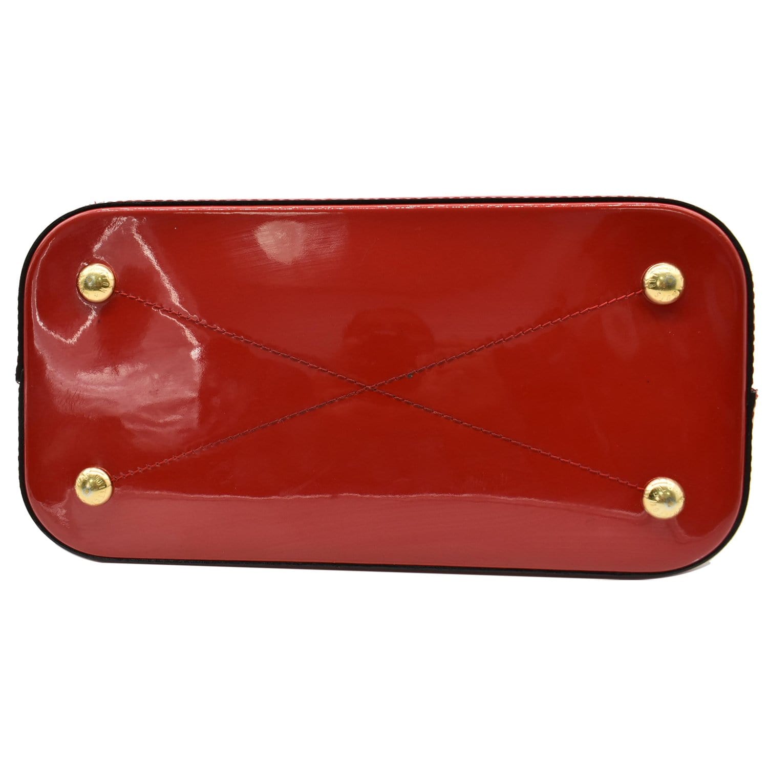 LOUIS VUITTON Montebello MM Monogram Vernis Shoulder Bag Cerise
