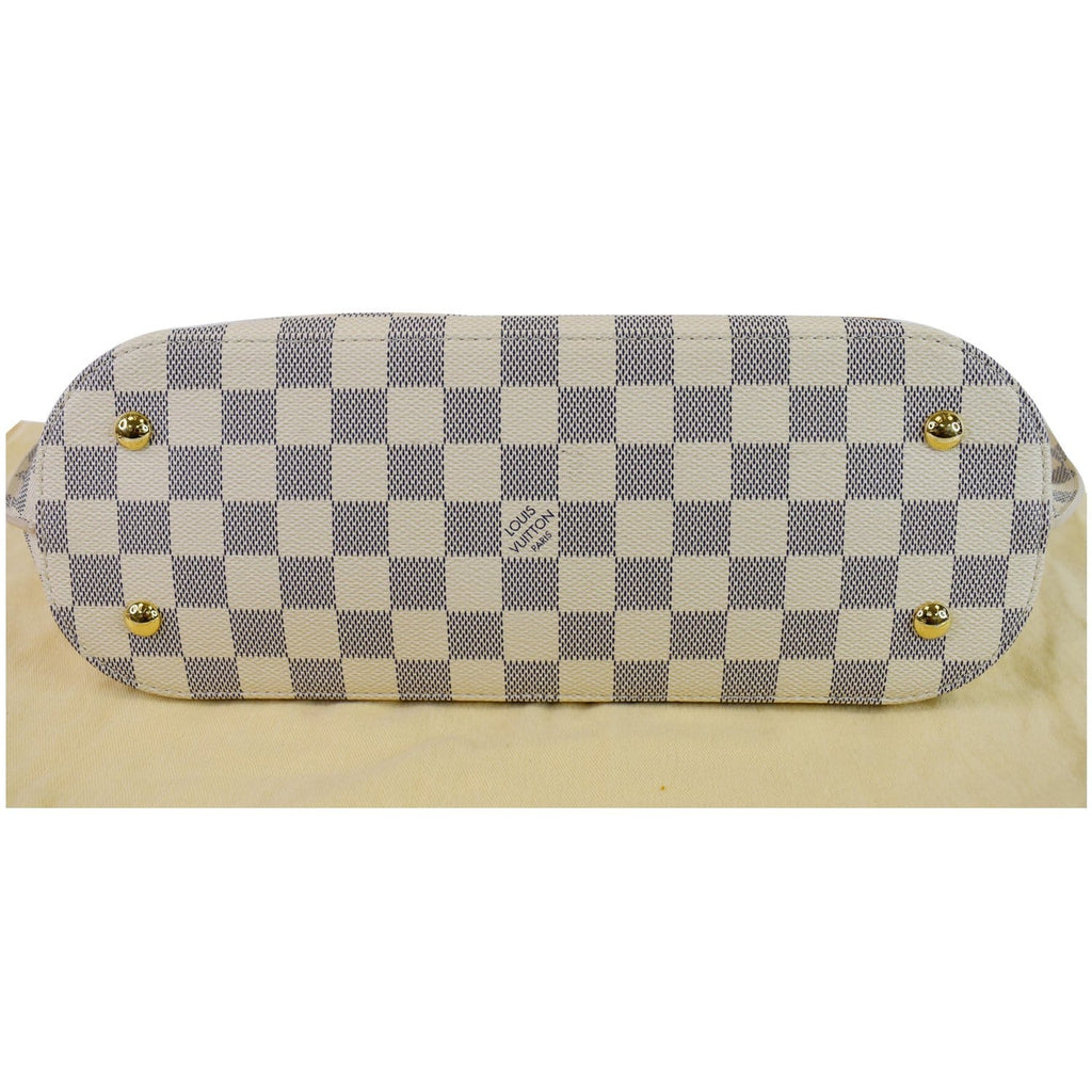 LOUIS VUITTON Girolata Damier Azur Shoulder Bag White